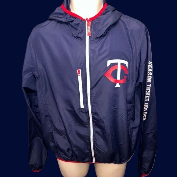 MLB MN Twins Season Ticket Holder Ford Collaboration Windbreaker Size Medium - Picture 3 of 7